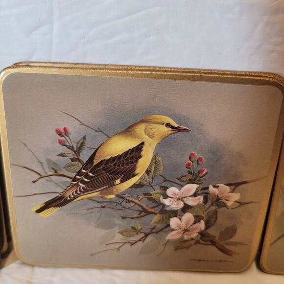 Basil Ede Rare/Vintage Bird Cork Coasters - Picture 7 of 9